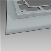 DEN BRAVEN Balkónový profil rohový RAL 7001 šedá 2m DEN BRAVEN Balkónový profil rohový RAL 7001 šedá 2m